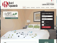 Tablet Screenshot of hotel-squamish.com